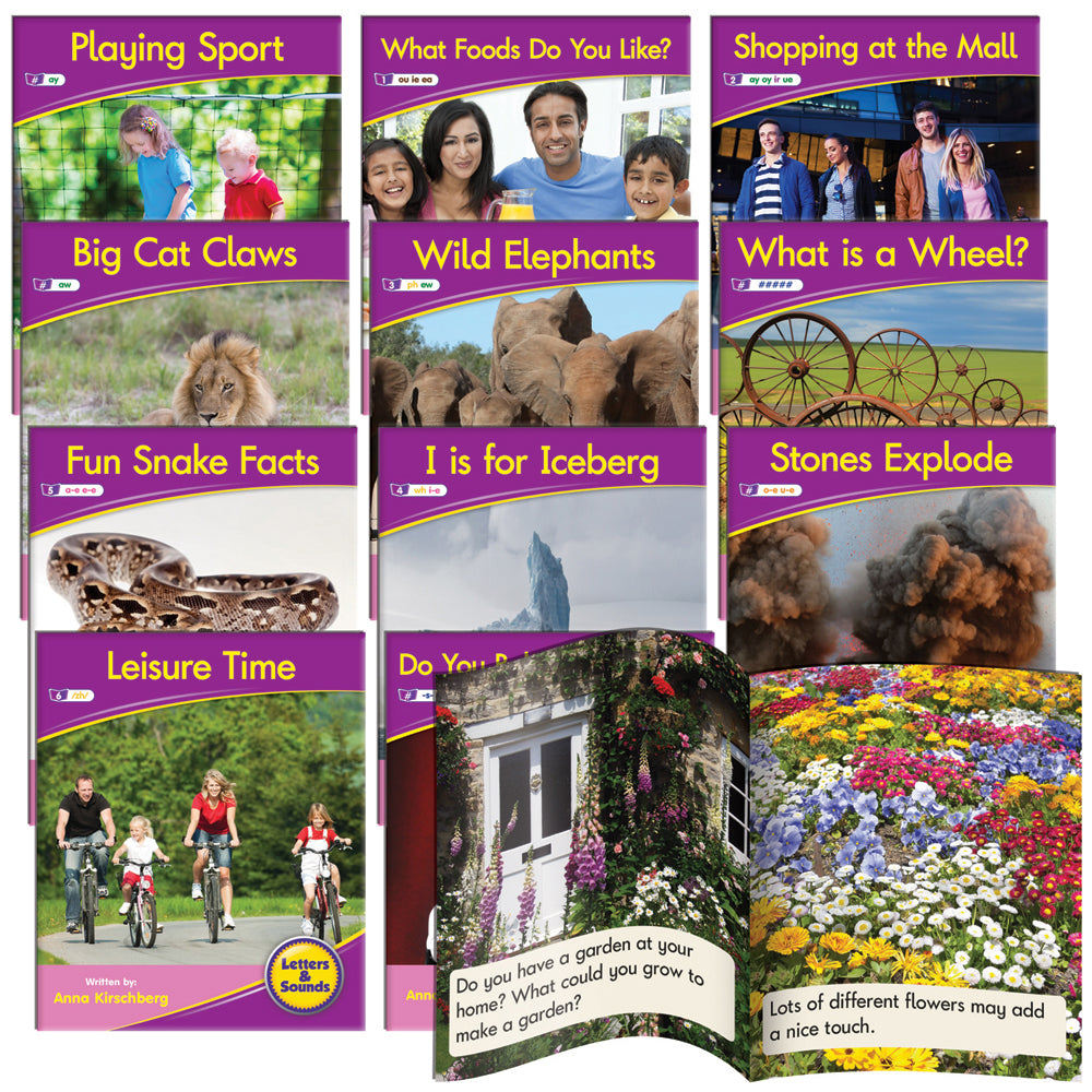 Decodable Readers Non Fiction  Set 1 Phase 5: Vowel Sounds