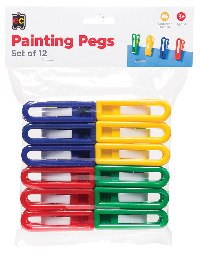 Painting Pegs - Pack of 12