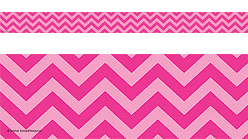 Hot Pink Chevron Border