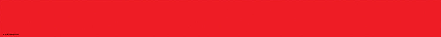 Straight Paper Border Trim - Red
