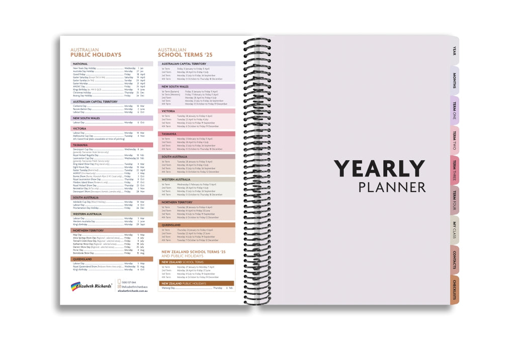 2025 Elizabeth Richards Teacher Planner
