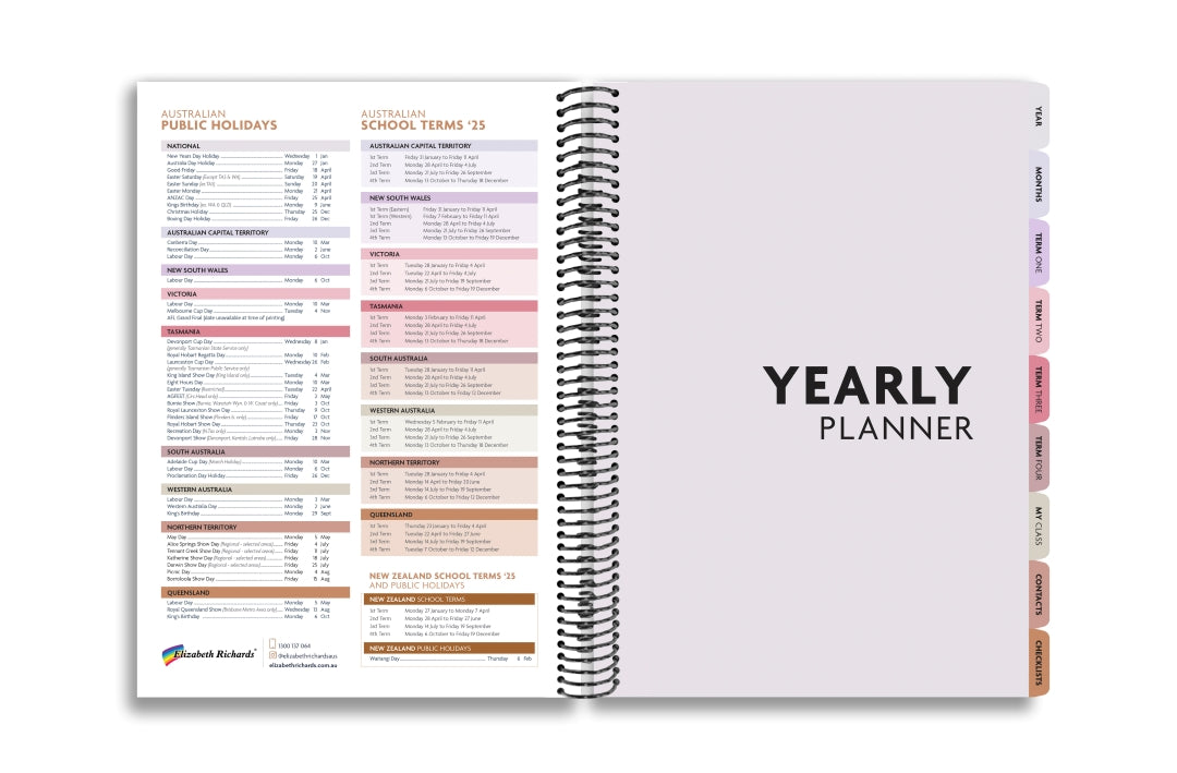 2025 Elizabeth Richards Teacher Planner