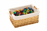 Large Rectangular Wicker Baskets - Set of 4