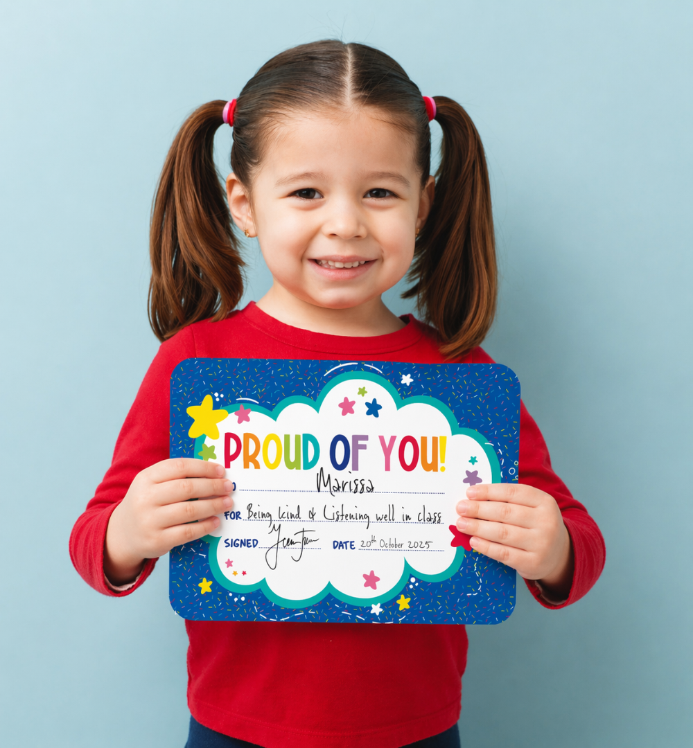 Giggle & Grow Proud of You Certificates - Pack of 30