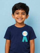 Giggle & Grow Blue Birthday Badge