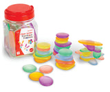 Clear Junior Rainbow Pebbles - Set of 36