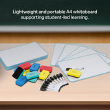 Double-Sided A4 Magnetic Mini Whiteboard - Ocean Frame Kit