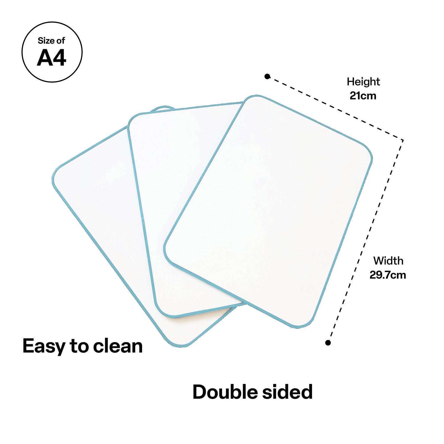 Double-Sided A4 Magnetic Mini Whiteboards