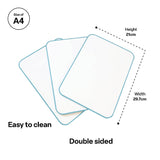 Double-Sided A4 Magnetic Mini Whiteboard - Ocean Frame Kit