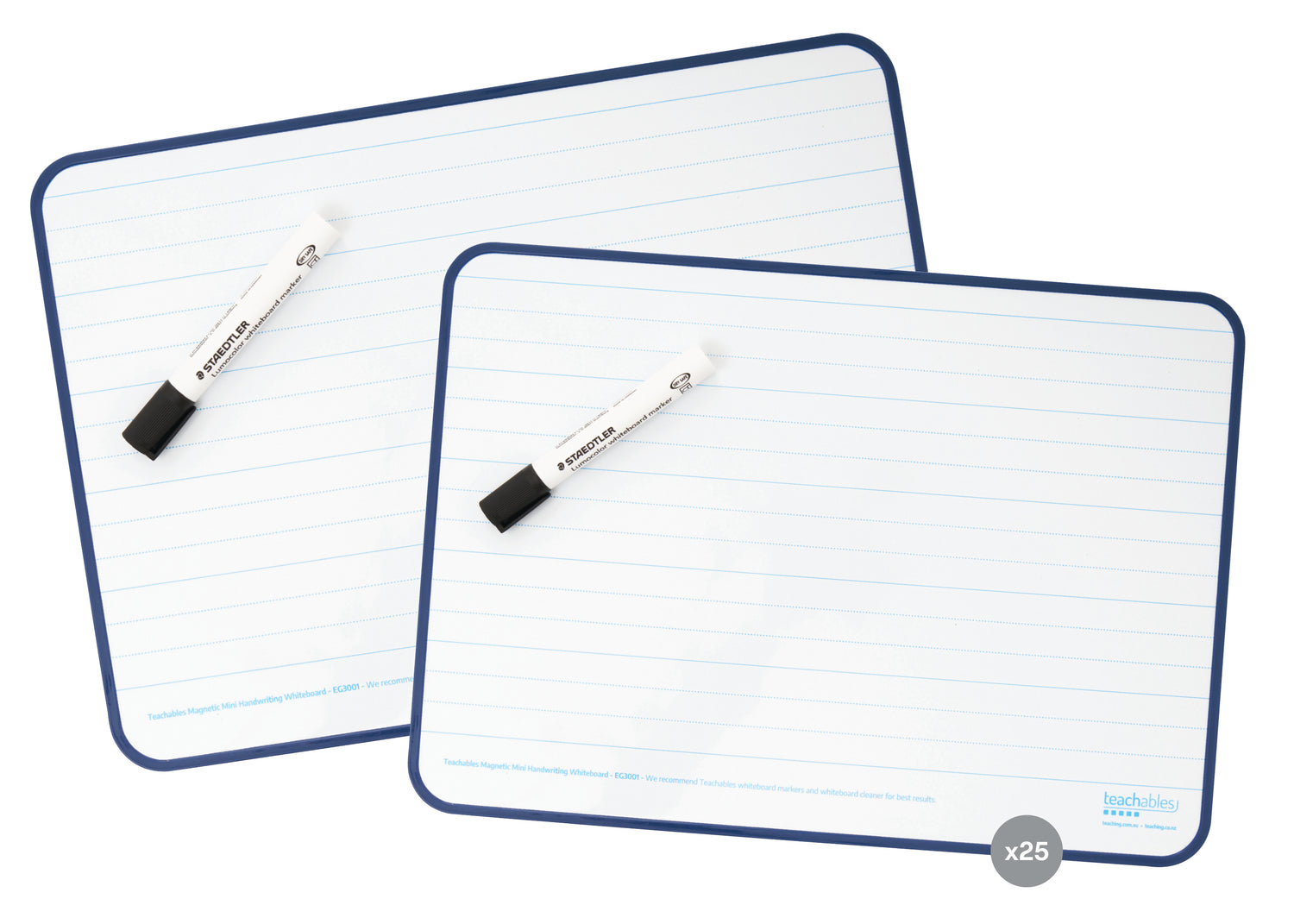 Dotted Thirds Lined Magnetic Whiteboards
