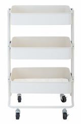3 Tier Storage Trolley White