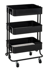 Teachables 3 Tier Storage Trolley Black