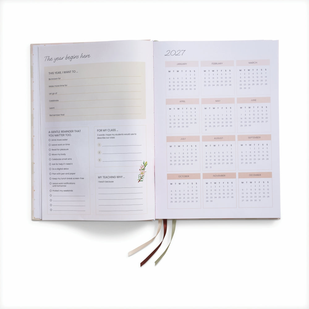 Elizabeth Richards Slimline Teacher Planner 2027 - Pre Order