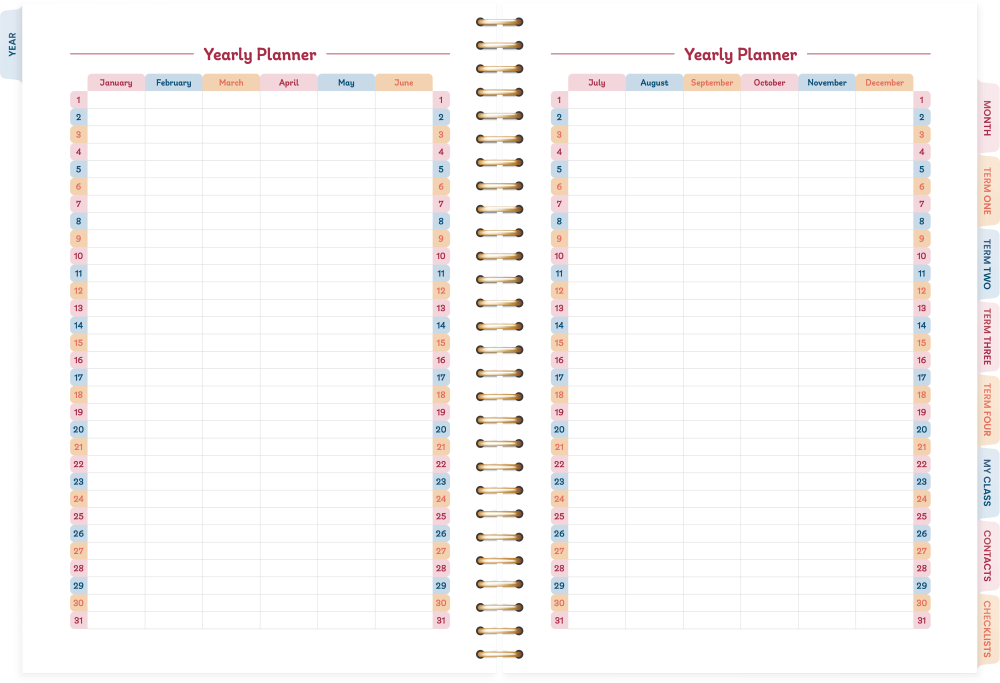 Elizabeth Richards Teacher Planner 2026 'Stronger Together'