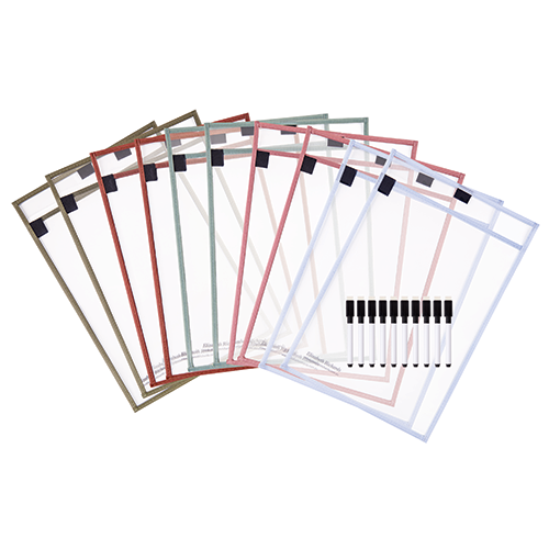 Write n Wipe Paper Saver Sleeves - Colours of Australia - A4 Pack of 10 Kit