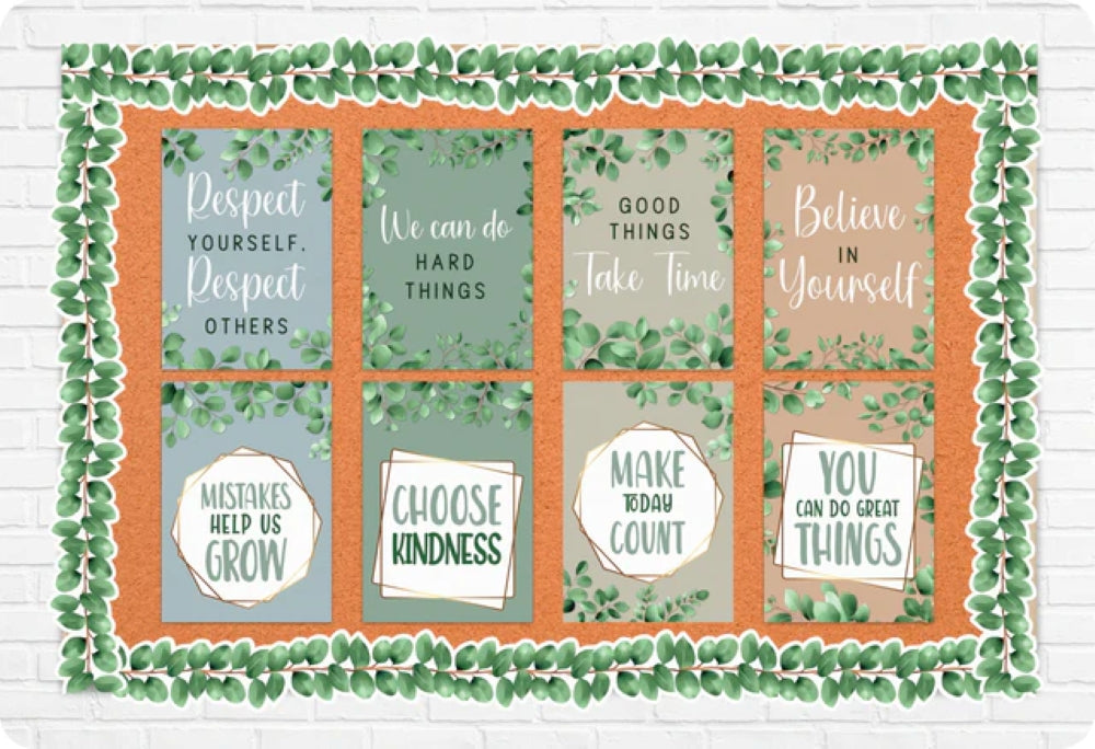 Eucalyptus Essentials Motivational Poster - Set of 8