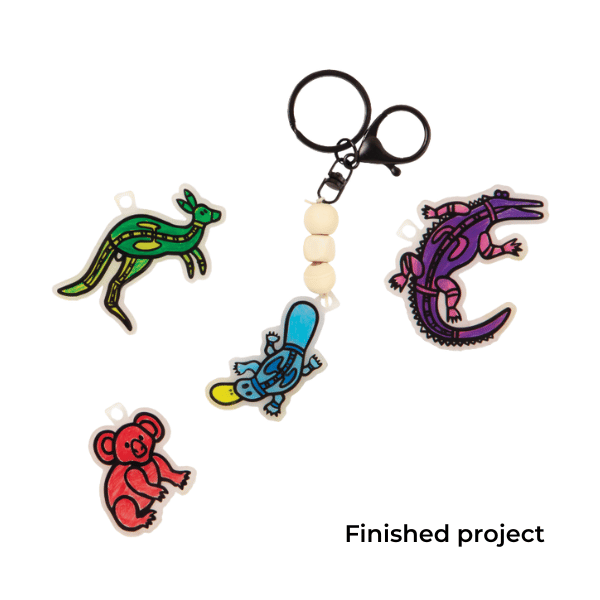 Luke Mallie Shrink Film Animals - 48 Pieces