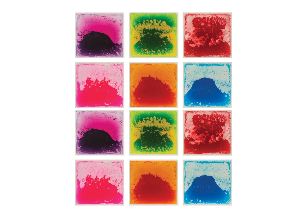 Sensory Liquid Floor Tiles - Large Square - Pack of 12