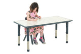 Ergerite Adjustable Rectangular Whiteboard Table - 38-60cm High
