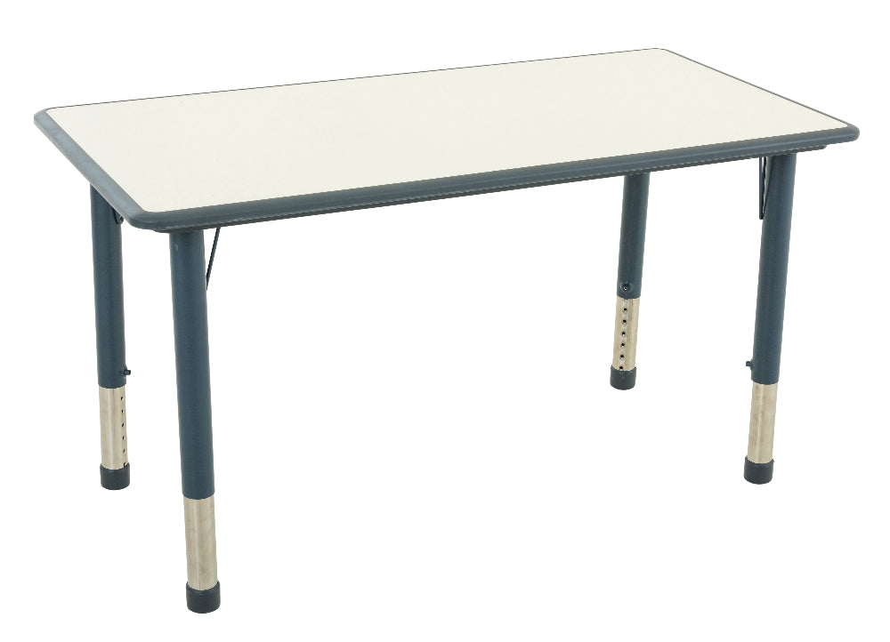 Ergerite Adjustable Rectangular Whiteboard Table - 52-74cm High