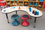 Ergerite Whiteboard Group Table - 52-74 high