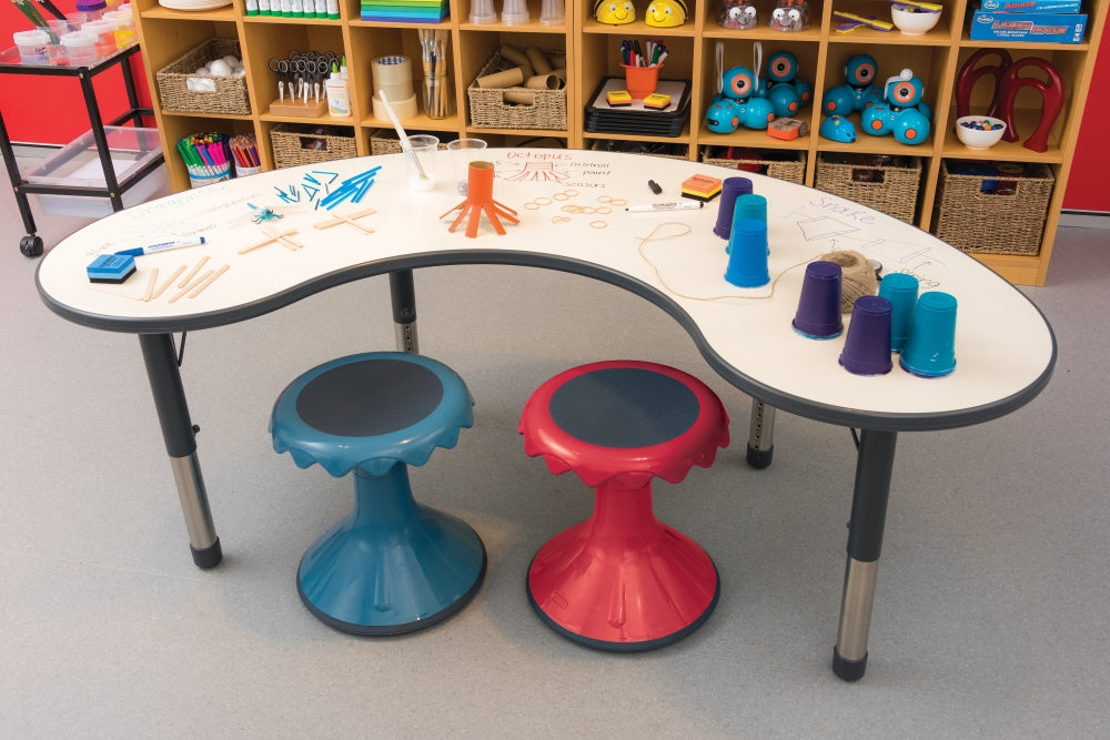 Ergerite Whiteboard Group Table - 38-60 high