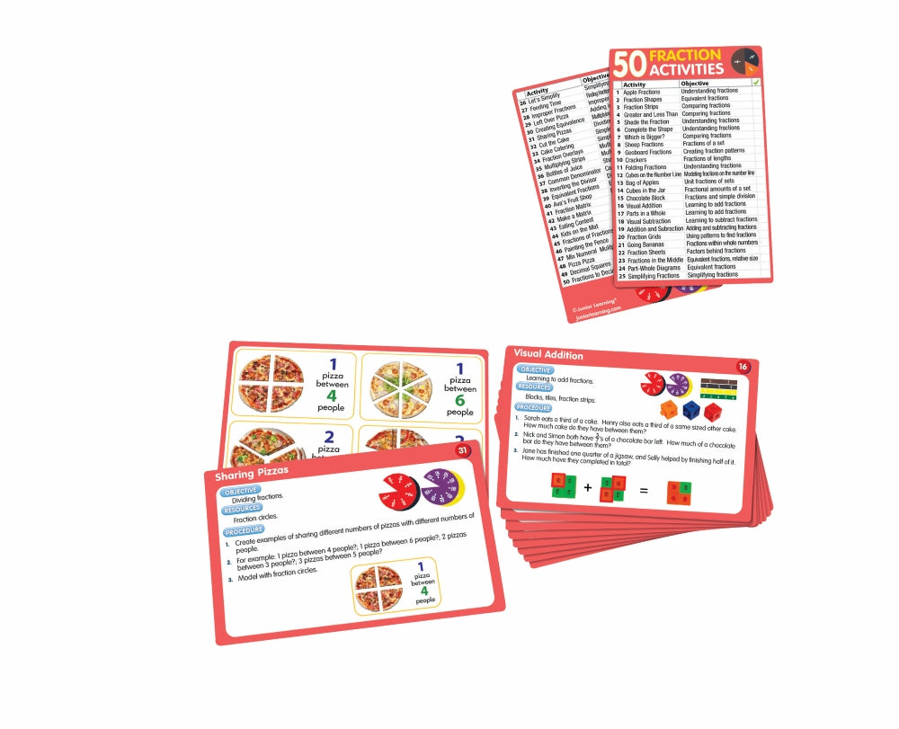 Fraction Activity Cards - Set of 50