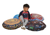 Aboriginal Round Cushions - 60cm diameter - Set of 4
