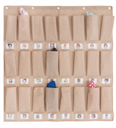 Hat Storage Pockets - 24 Natural