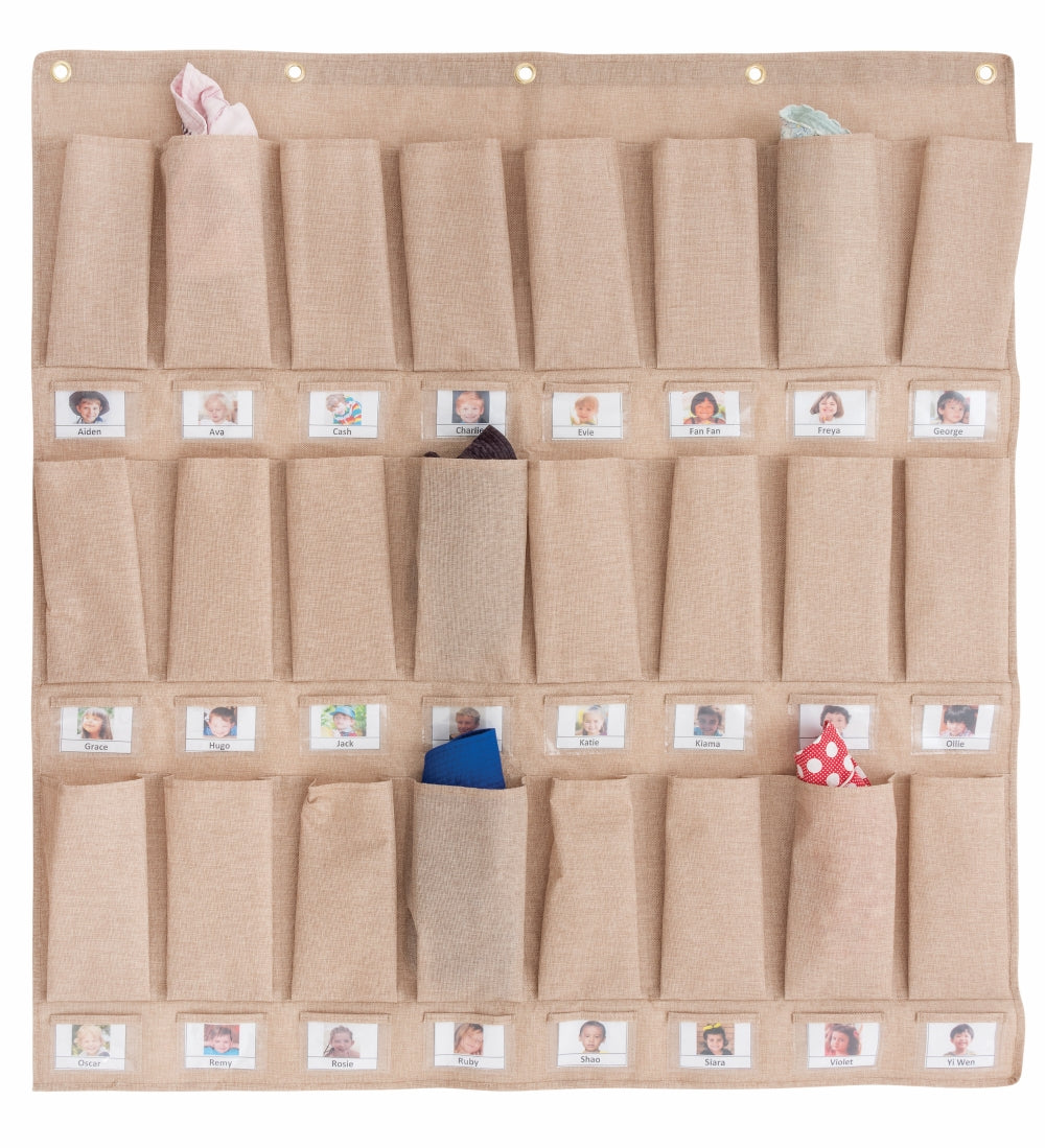 Hat Storage Pockets - 24 Natural