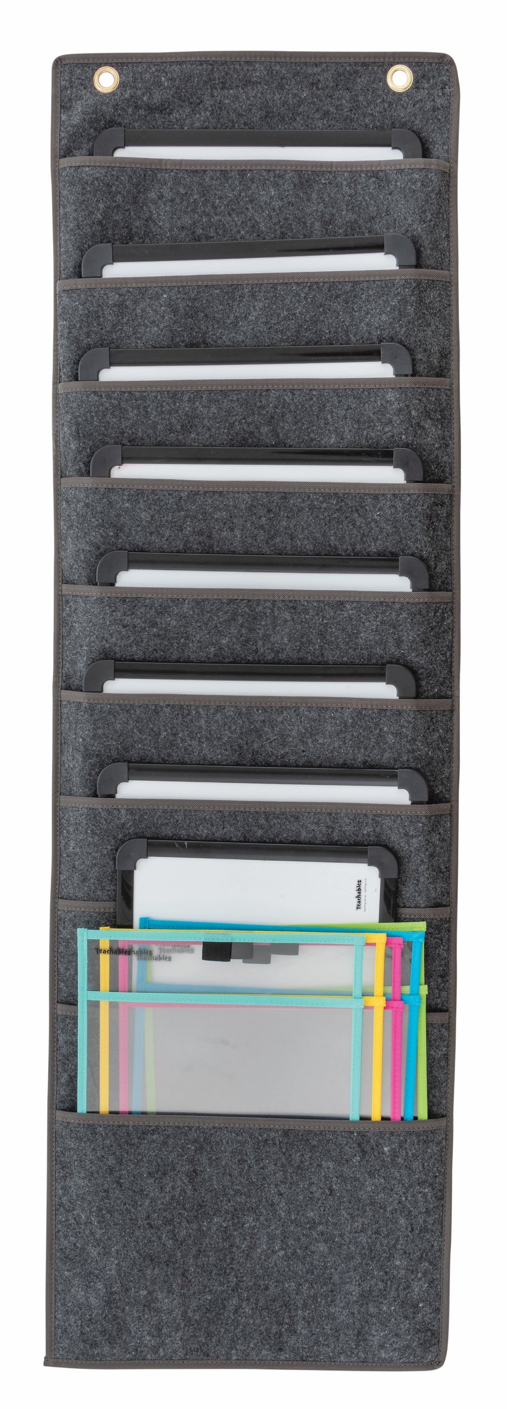 A4 10 Pocket Storage Chart Grey