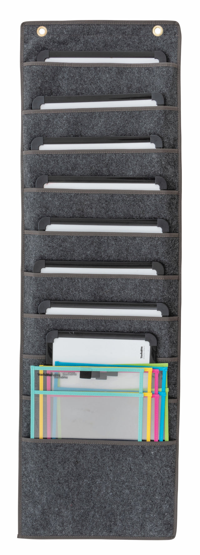 A4 10 Pocket Storage Chart Grey