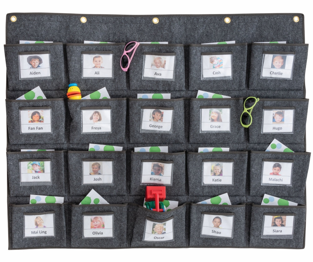 Parent Communication Pockets - 20 Grey