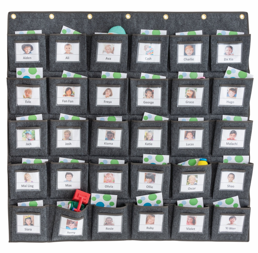 Parent Communication Pockets - 30 Grey