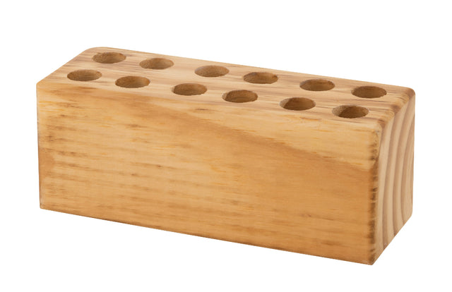 Teachables Scissor Wooden 12 Hole Block