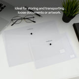 Document Envelopes A4 Button - Pack of 5