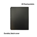 Display Book A4 Black 20 Pocket