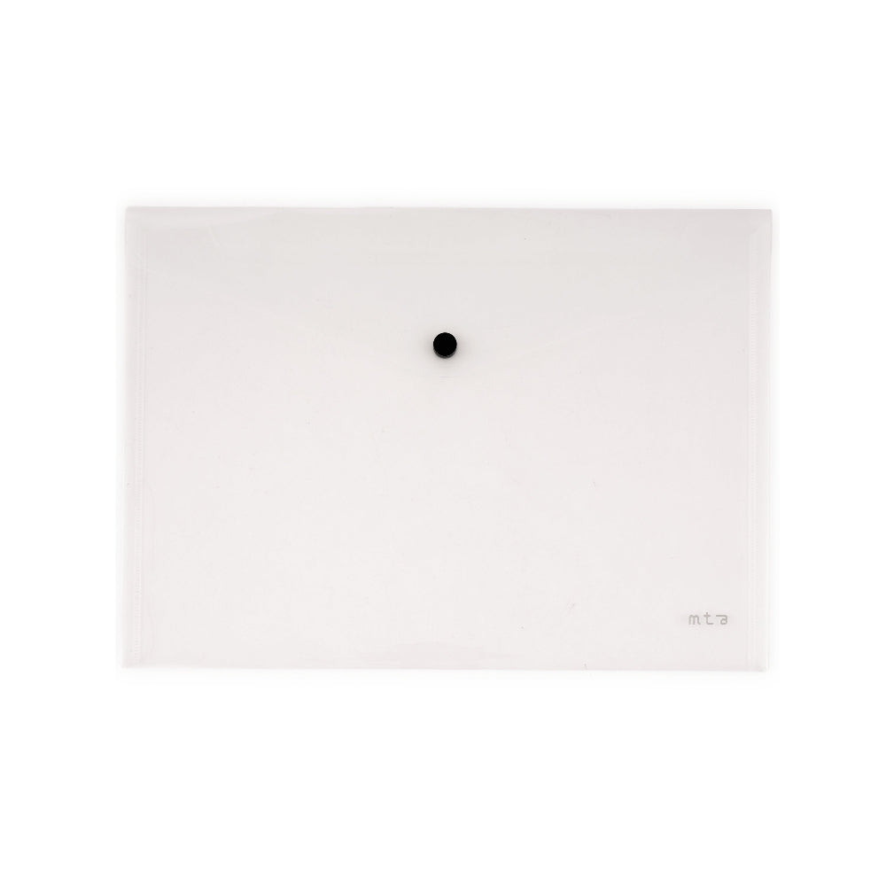 Document Wallet A4 Button Close Clear