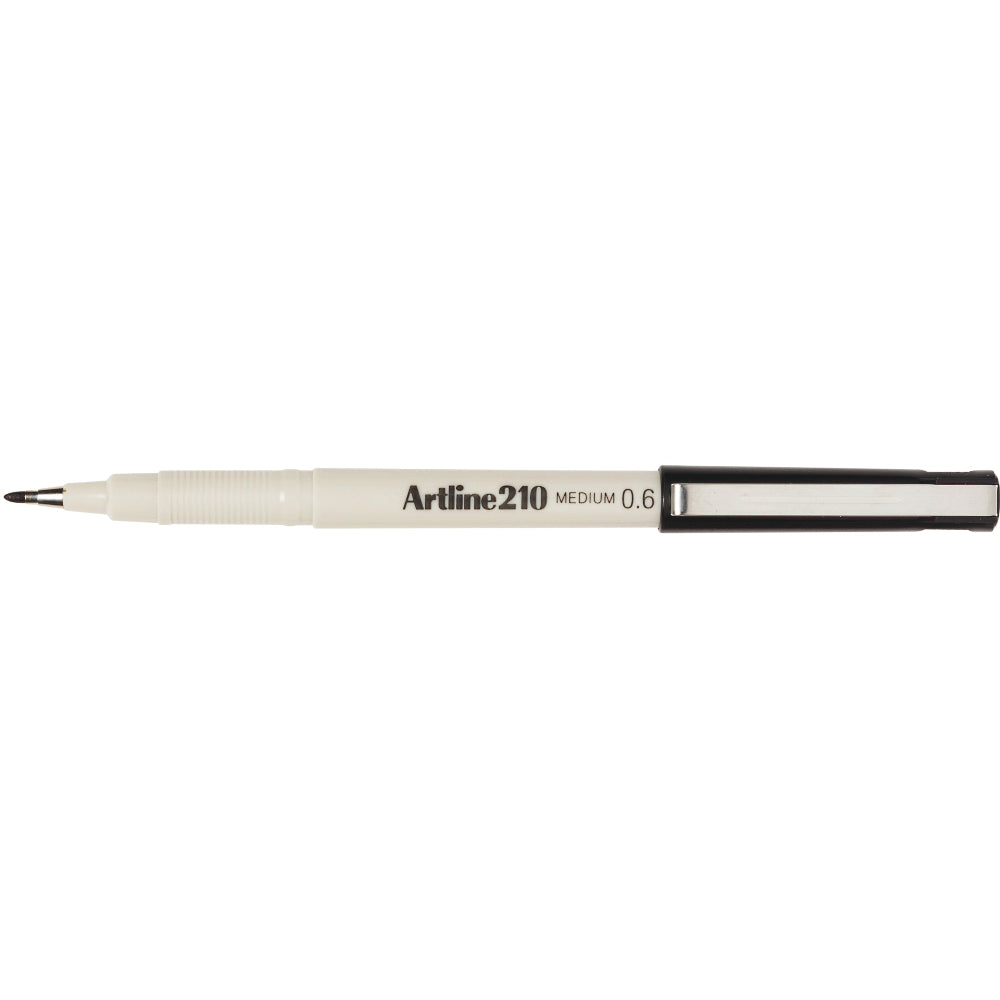 Artline 210 Fineliner Pen 0.6 mm Black
