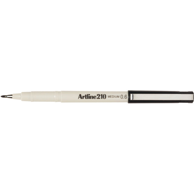 Artline 210 Fineliner Pen 0.6 mm Black
