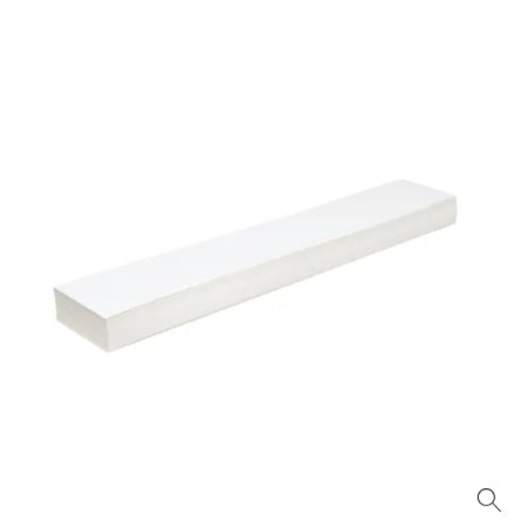 Cardboard White Sentence strips 10x60cm - Pack of 100