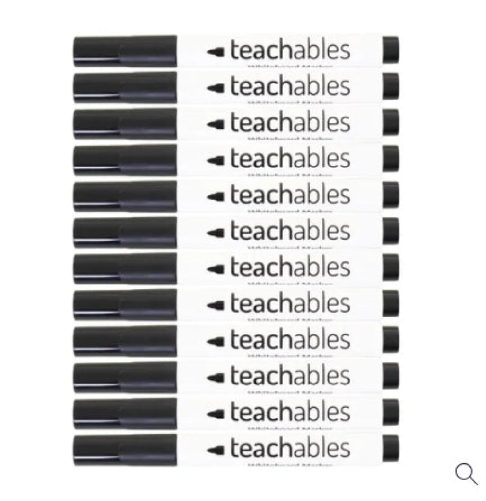 Classroom Large Mini Whiteboard and Marker Kit