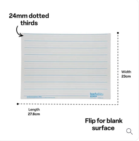 Teachables Handwriting Whiteboards - Pack of 30