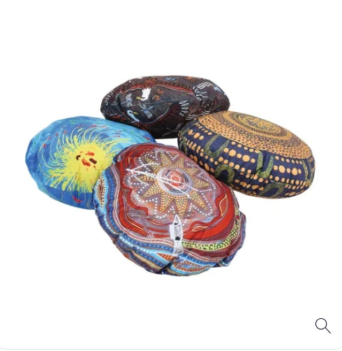 Aboriginal Round Cushions -60cm dia- Set of 4