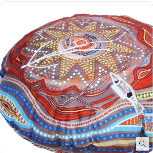 Aboriginal Round Cushions -60cm dia- Set of 4