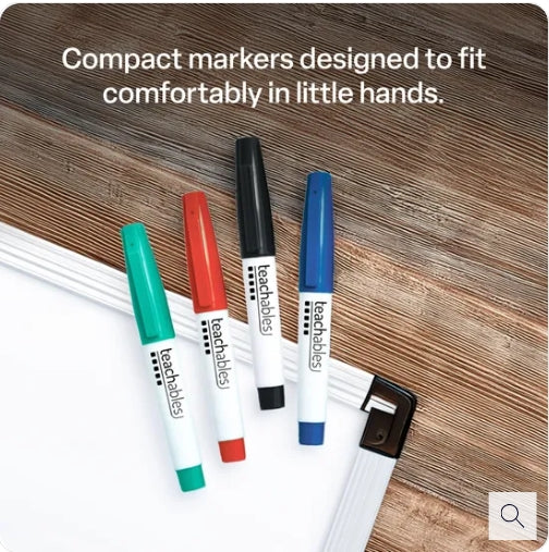 Teachables Mini Whiteboard Markers - Pack of 100