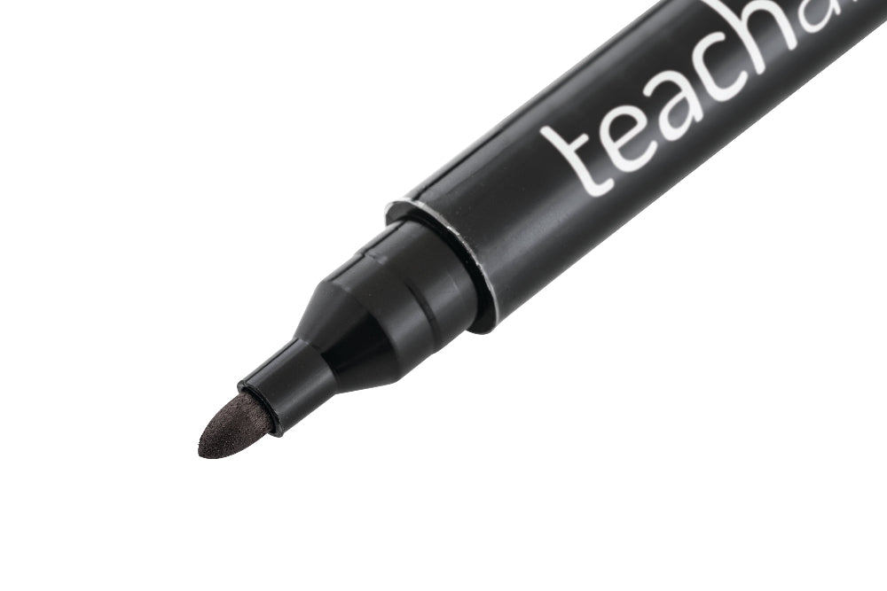Teachables Permanent Marker Bullet Tip Black - Pack of 12