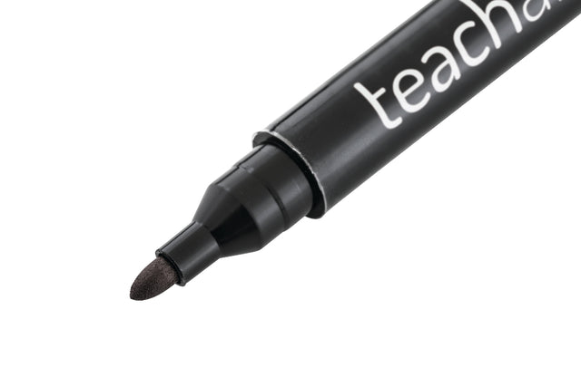 Teachables Permanent Marker Bullet Tip Black PK12