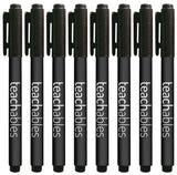 Teachables Thinline Permanent Markers Black Pack of 12
