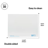 Teachables Blank Mini Whiteboard - Pack of 30